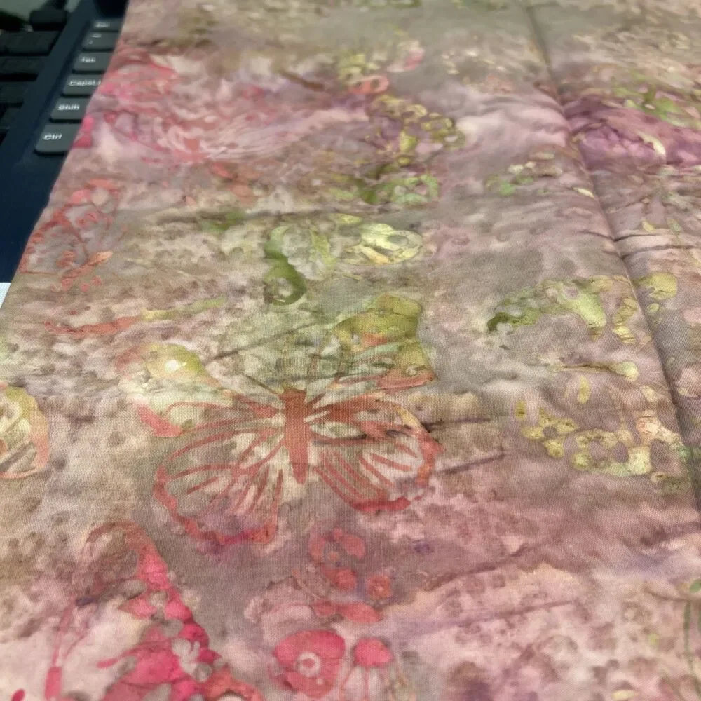 Batik Sunset Colors Fabric Lot Quilting Crafts Sewing Art Project Cotton 4 Pc